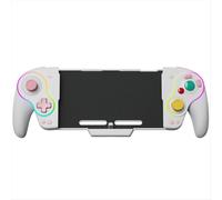 Manette de jeu sans fil RGB KS63 pour Switch & , manette de jeu rétro turbo avec bouton arrière blanche