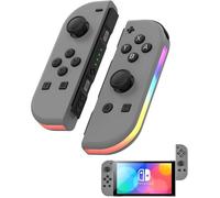 Manette de jeu sans fil RGB pour Nintendo Switch, Joy-Con gauche et droite, 1 paire - gris MANETTE JEUX JEU VIDEO CONSOLE RETRO