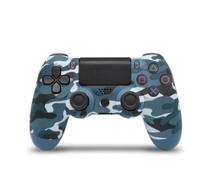Manette de jeu sans fil Riff, DualShock 4 v2, pour PlayStation PS4 - PS TV - PS Now, Camouflage bleu