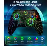 Manette De Jeu Sans Fil Rvb Avec Boutons Programmables, Nintendo Switch, Oled, Lite, Android, Ios, Pc-Nc103