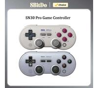 Manette de jeu sans fil SN30 Pro 8Bitdo pour nintendo Switch 2 NS, contrôleur de jeu Bluetooth, Joystick pour MacOS Android Steam Raspberry Pi SN30 Pro-Gray