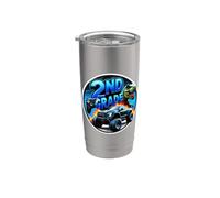 Manette de jeu T-rex pour garçons de 2e année pour la rentrée scolaire Gobelet isotherme en acier inoxydable double paroi