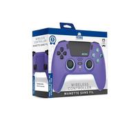 Manette de jeu - TRADE INVADERS - Bluetooth - Compatible PS5/PC/Android/iOS - Éclairage LED dynamique - Batterie 1000 mAh