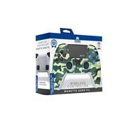 Manette de jeu - TRADE INVADERS - PS5 LED - Green Camo - Bluetooth - Joysticks Effet Hall - LED dynamique