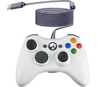 Manette De Jeu Usb Filaire Pour Console Microsoft Xbox 360 Windows Pc Ordinateur Portable Jeu Vidéo Couleur Blanc