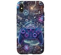 Manette de Jeu vidéo Gamer on Purple Galaxy Ado Garçon Fille Coque pour iPhone X/XS