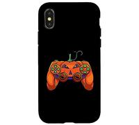 Manette de Jeu vidéo Halloween Gamer Pumpkin pour Enfants garçons Coque pour iPhone X/XS