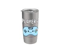 Manette de jeu vidéo Kawaii Player 2 Adorable équipe assortie Gobelet isotherme en acier inoxydable double paroi