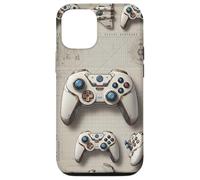 Manette de Jeu vidéo Marron Design Gamer garçons Hommes Gaming Coque pour iPhone 12/12 Pro