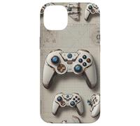 Manette de Jeu vidéo Marron Design Gamer garçons Hommes Gaming Coque pour iPhone 14 Plus