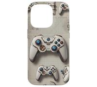 Manette de Jeu vidéo Marron Design Gamer garçons Hommes Gaming Coque pour iPhone 14 Pro