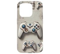 Manette de Jeu vidéo Marron Design Gamer garçons Hommes Gaming Coque pour iPhone 15 Pro