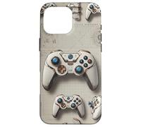 Manette de Jeu vidéo Marron Design Gamer garçons Hommes Gaming Coque pour iPhone 16 Pro Max