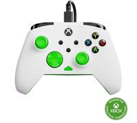 Turtle Beach Rematch Core blanc/vert - Manette de jeu filaire - Licence Xbox Series XS, Xbox One et PC - touches audio, moteurs de vibration et gâchettes d'impulsion, câble de 3 m