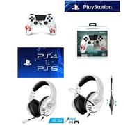 Manette de jeu - Zombie - PS4 - Bluetooth - 3.5 JACK - Couleur Blanc