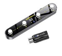 Manette de pied MIDI sans fil avec récepteur MIDI Mate - 4 pédales personnalisables et 1 pédale d'expression personnalisable, BT5.3 BLE/USB MIDI, contrôle par application PC, 5 modes intégrés et 5