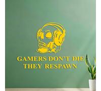 Manette de référence du jeu Game Boy Stickers lettrage Stickers pour vitres 42x60.9cm Jaune