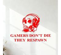 Manette de référence du jeu Game Boy Stickers muraux en vinyle Culture du tatouage 54.6x79.1cm Rouge