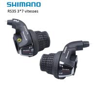 Manette de vitesse pour vélo Shimano Tourney SL-RS35 - 3x7 s - 21 vitesses pour VTT