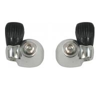 Manette dérailleur vélo - SUNRACE - butées de gaine sur cadre - couleur gris