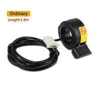 Manette Des Gaz Avec Doigt De Pouce, Compatible Avec Vélo Électrique, Scooter, Noir, Durable, 1 Pièce