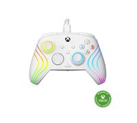 Turtle Beach Manette filaire Afterglow Wave – RGB, gâchettes Hall, boutons programmables – Blanc