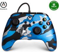 Manette Filaire Améliorée Pour Xbox ¿ Manette De Jeu, Manette De Jeu Vidéo Filaire, Manette De Jeu, Xbox Series XS ,Camouflage Bleu Métallique