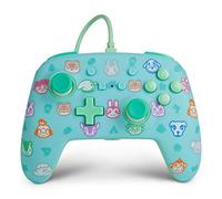 Manette de jeu - POWER A - Animal Crossing : New Horizons - Filaire - Vibration - Vert et bleu