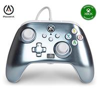 Manette filaire Power A gris métallisé pour Xbox Series X / S / Xbox One / PC