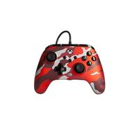 Manette filaire améliorée PowerA pour Xbox Séries X/S Camouflage Rouge Métallique