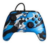 Manette filaire améliorée Xbox pour Xbox Séries X/S Camouflage Bleu Métallique