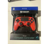 Manette filaire Compact Controller Rouge pour PS4 compatible PC PlayStation 4
