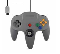 Manette Filaire Compatible 64 N64 - Joypad 1,80m Gris - Joystick Analogique, Boutons C & Gâchettes - Compatible Rumble Pak - Straße Game®