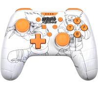 Konix Naruto Shippuden Manette filaire pour Nintendo Switch, Switch 2 et PC - Fonction vibration - Câble 3 m - Motif Kakashi - Blanc