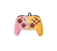 Manette filaire Faceoff Deluxe+ Audio Animal Crossing Isabelle pour Nintendo Switch Rose et jaune