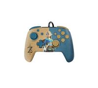 Manette filaire Faceoff Deluxe+ Audio Zelda légendaire pour Nintendo Switch Marron et bleu