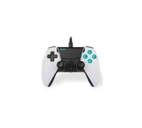 Manette filaire Freaks And Geeks blanche pour PlayStation 5 et PS5 Slim, câble 3 m