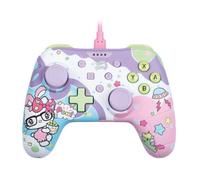 Manette filaire - KONIX - Hello Kitty - Nintendo Switch, Switch OLED et PC - Fonction vibration - Câble 3 m - Violet et rose