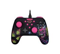 Manette filaire Konix Stranger Things pour Nintendo Switch Noir/Rose 3 m