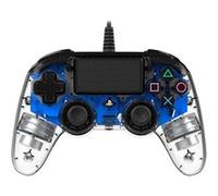 Manette filaire officielle PS4 clear blue (PS4)