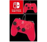 Manette filaire - Nintendo - SWITCH ROUGE - Câble USB détachable - Officielle - PowerA
