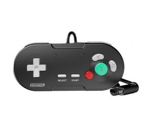 Manette Filaire Noire Retrobit Legacy pour GameCube et Nintendo Wii - NEUF