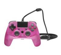 snakebyte GAMEPAD 4S - bubblegum - manette pour PlayStation 4, PS4 Slim, Pro, PS3, manettes analogiques doubles, compatible PC (Windows 7/8/10), longueur de câble de 3 m, pavé tactile, retour haptique