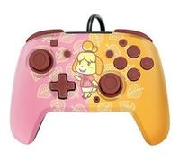 Manette filaire Pdp Faceoff Deluxe+ Audio Animal Crossing Isabelle pour Nintendo Switch Rose et jaune Rose G