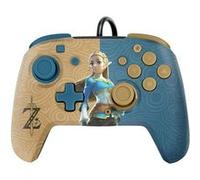 Manette filaire Pdp Faceoff Deluxe+ Audio Zelda légendaire pour Nintendo Switch Marron et bleu Bleu G