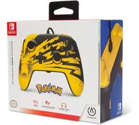 Manette filaire Pokemon Eclair Pikachu Jaune et Noir Nintendo Switch et OLED