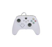 PowerA Manette filaire 1519365-02 USB analogique, Xbox One, Xbox Series X/S, PC, Blanc