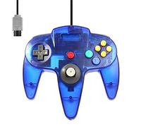 Manette filaire pour Nintendo 64 N64 Bleu Transparent