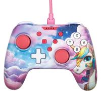 Manette Filaire Pour Nintendo Switch, Switch 2 Et Pc - Fonction Vibration - Poignées Anti-Dérapantes - Câble 3 M - Motif Be Dreamy, Licorne