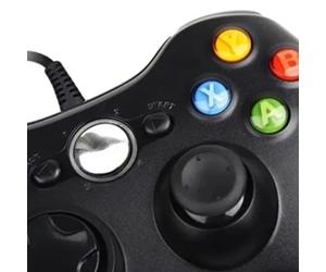 Manette filaire pour Xbox 360, vibration universelle, noire, pour PC et Android